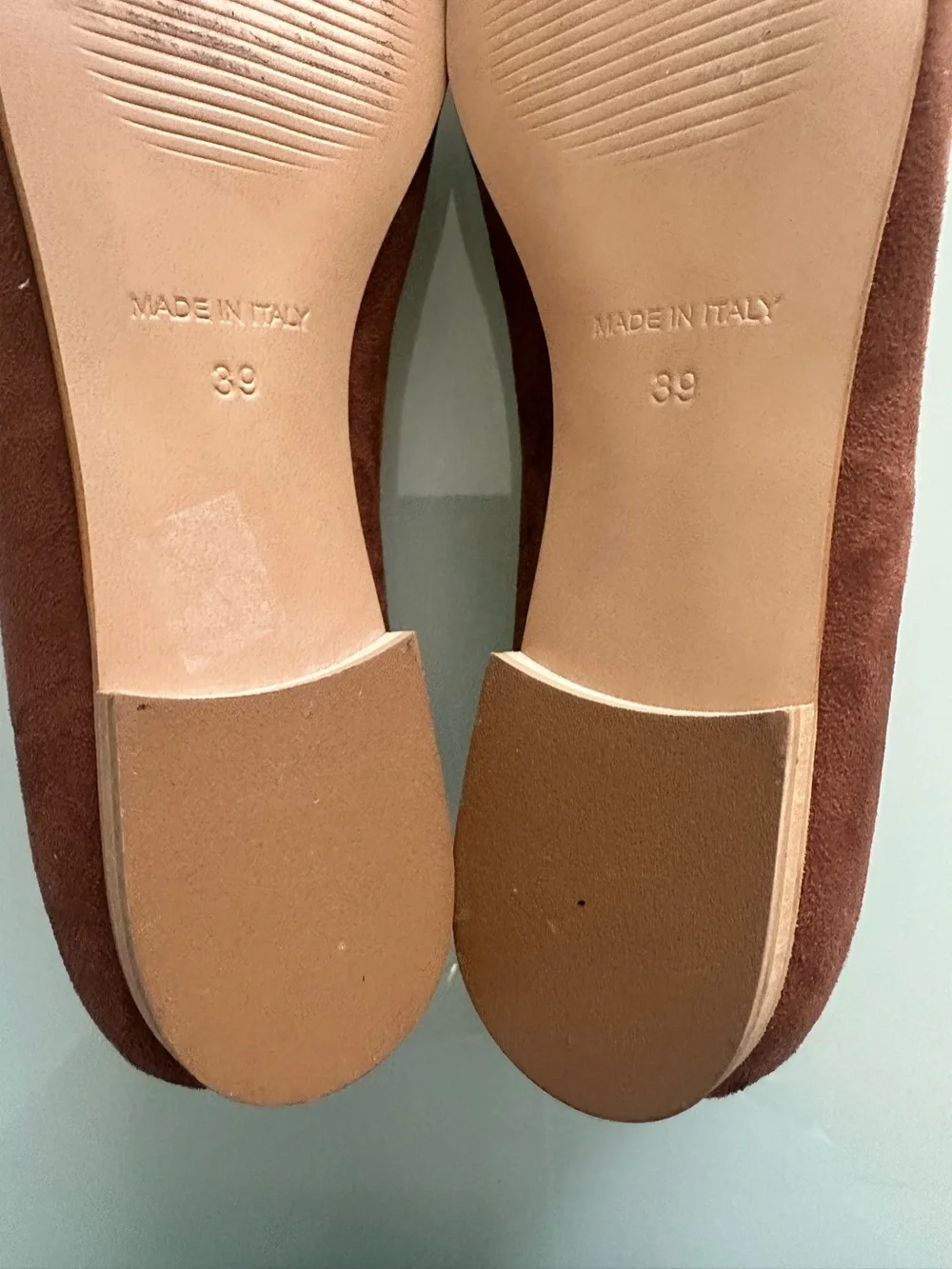 Women’s Brown Suede Round-Toe Flats